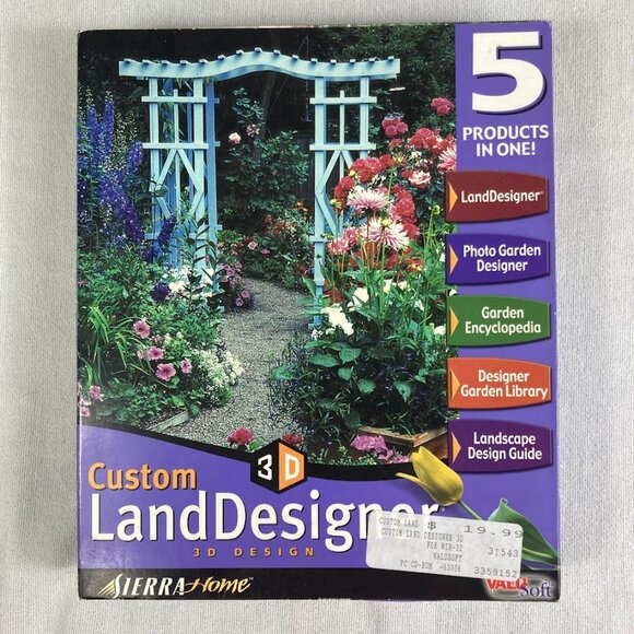 Better Homes & Gardens Gardening CD Sierra Home Custom LandDesigner 3D PC Game - Picture 1 of 11